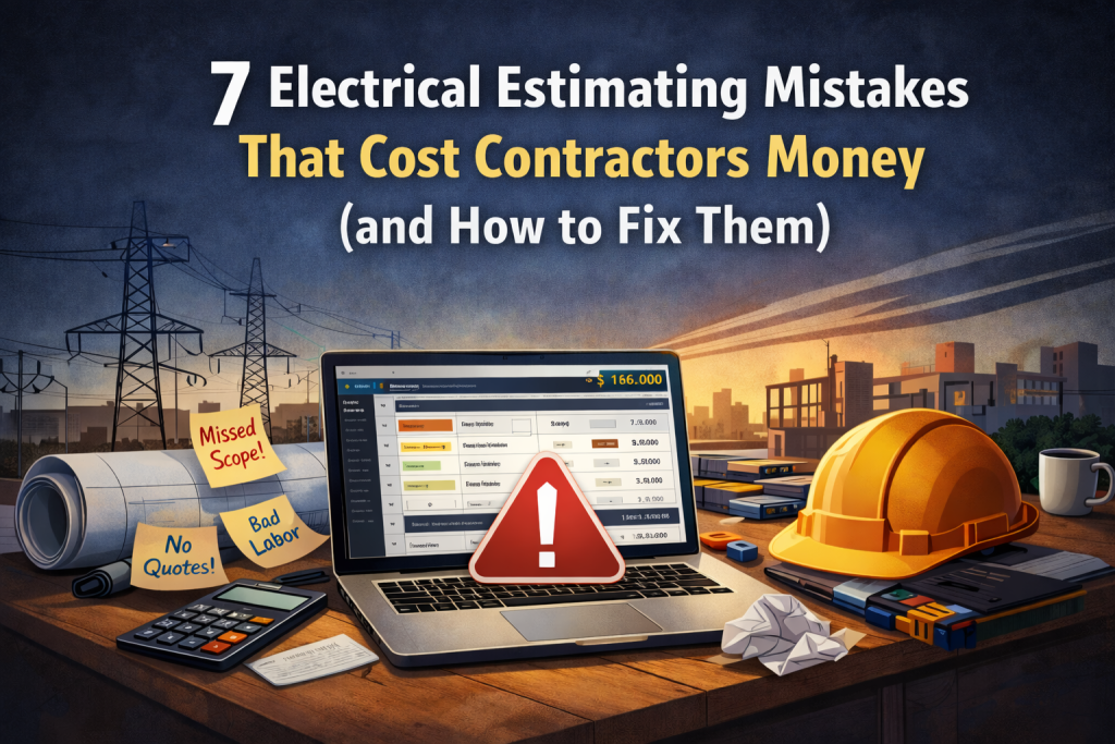 7 Electrical Estimating Mistakes That Cost Contractors Money (and How to Fix Them)